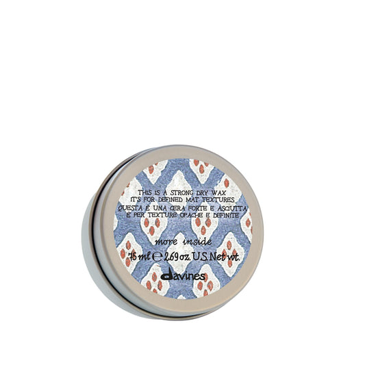 White Smoke Davines This Is A Strong Dry Wax, Strong Hold Matte Texture - Dry Wax for Definition & Separation - Creates Rough & Messy Looks, 2.54 Fl Oz