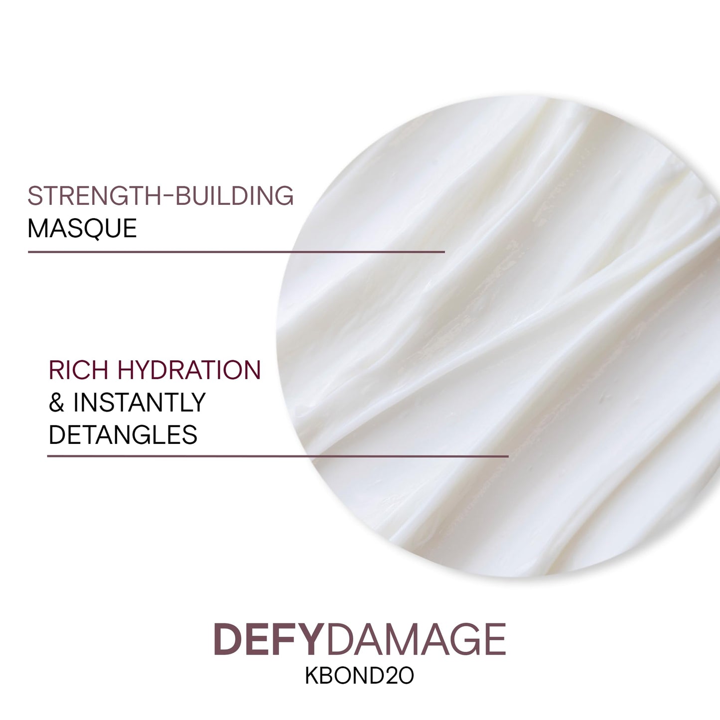 White Smoke Joico Defy Damage KBOND20 Power Masque | For Stronger, Hydrated Hair | Color-Safe | Rebuild & Protect Bonds | Paraben-Free | Animal-Test Free Formula | 5.1 Fl Oz