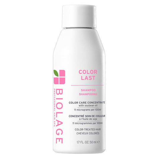White Smoke Biolage Color Last Shampoo - For Color-Treated Hair, Nourishes, Strengthens, Hydrates and Adds Shine, Soybean Oil & Stearic Acid, Paraben & Mineral Oil-Free, Vegan, 1.7 Fl Oz