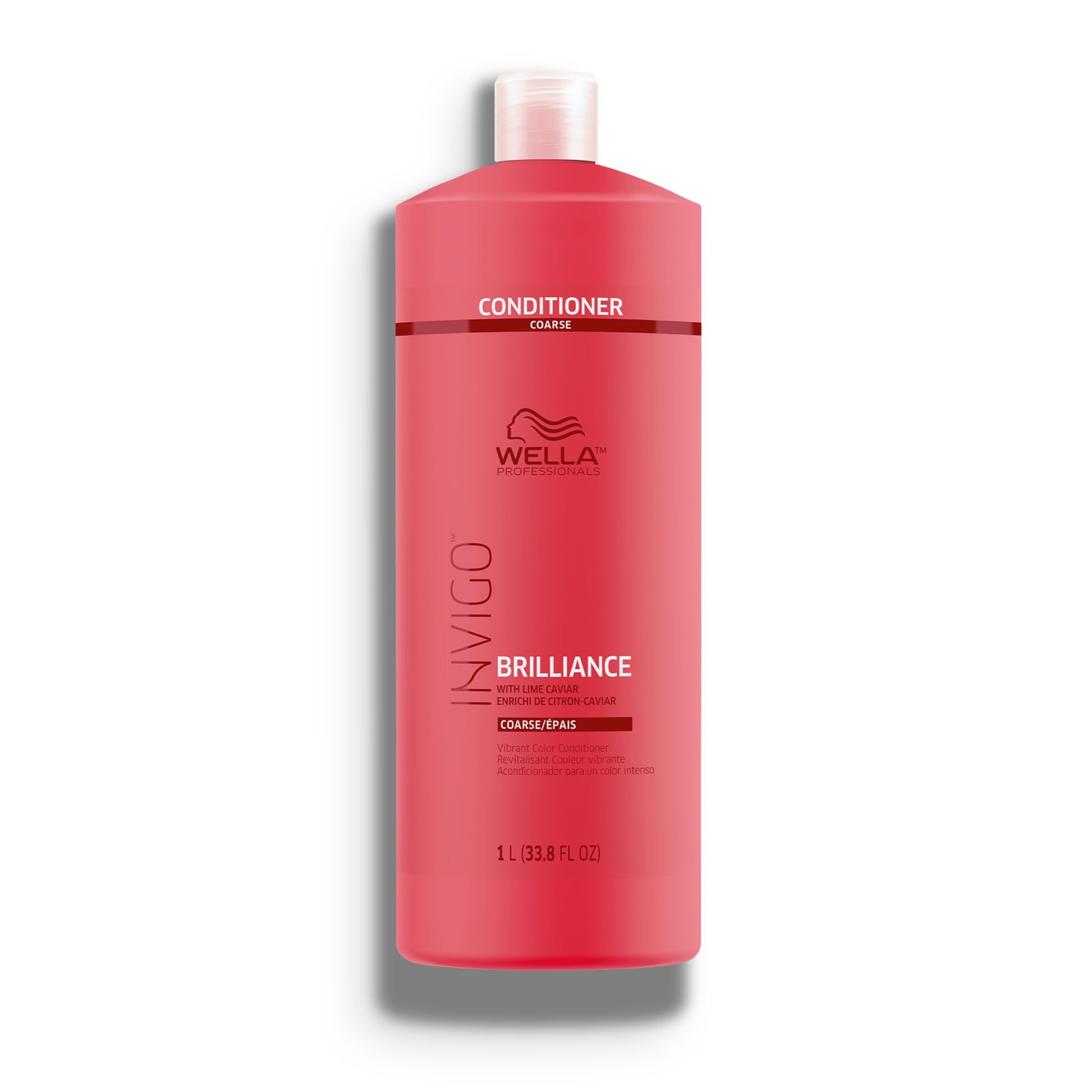 White Smoke Wella Professionals Invigo Brilliance Conditioner for Coarse Hair | Color Protection & Vibrancy | 33.8 Fl Oz