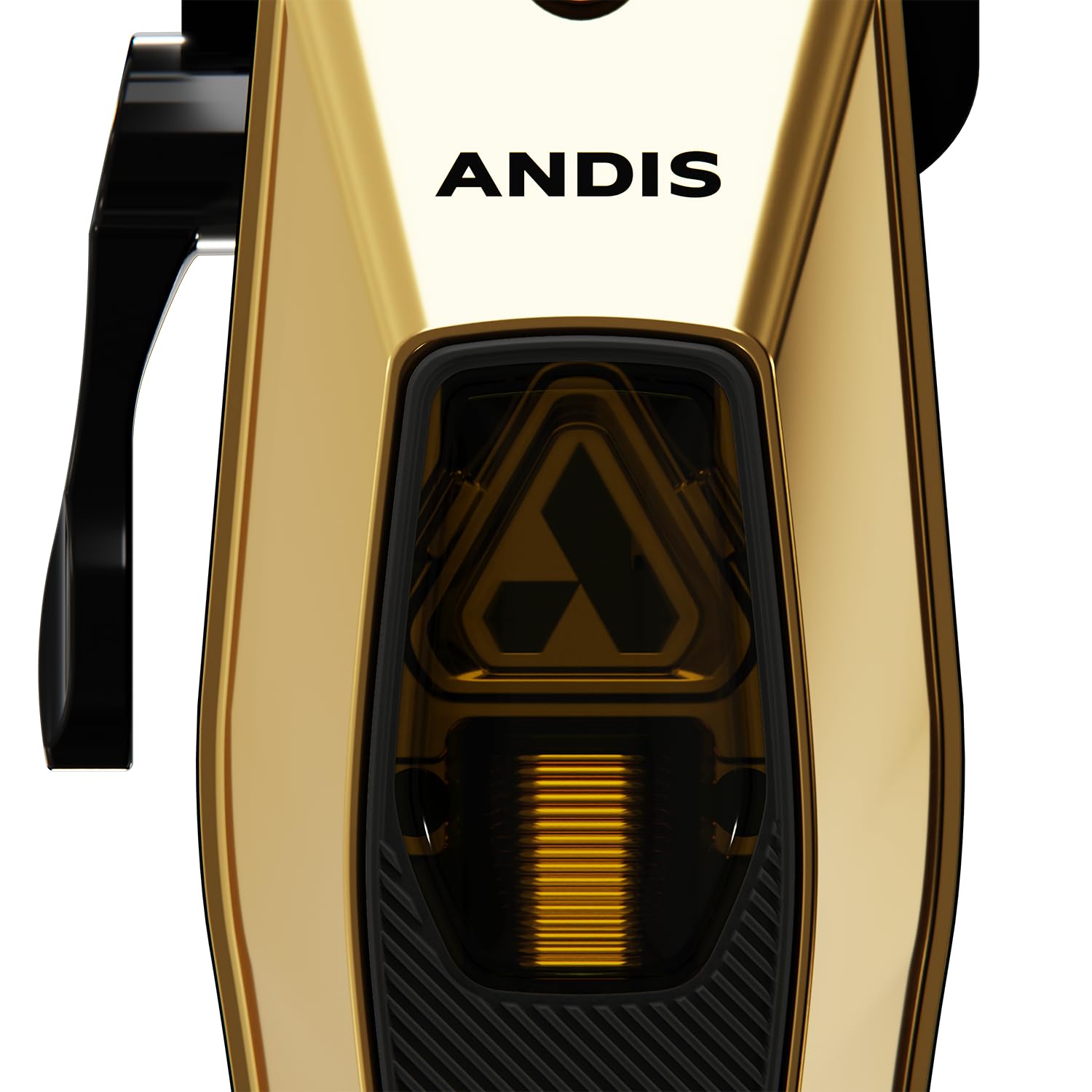 White Smoke Andis 562446 Recon Professional Barber Vector Motor Hair Clipper, Adjustable-Fixed Phaze Blade, Includes OG Comb Set, Lithium Ion 4-Hour Run Time, Interchangeable Covers, Black/Gold