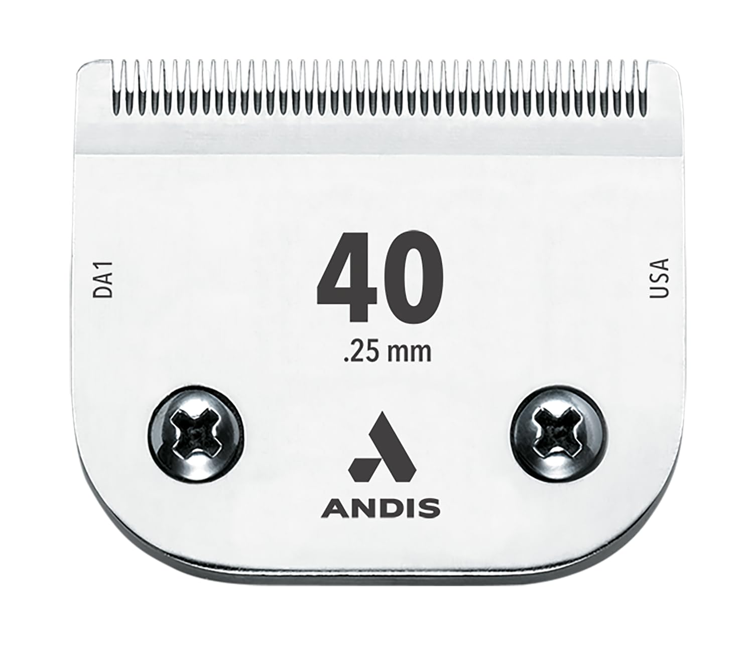 White Smoke Andis 64265 CeramicEdge Carbon-Infused Steel Pet Clipper Blade, Size-40, 1/100-Inch Cut Length 64265, Chrome