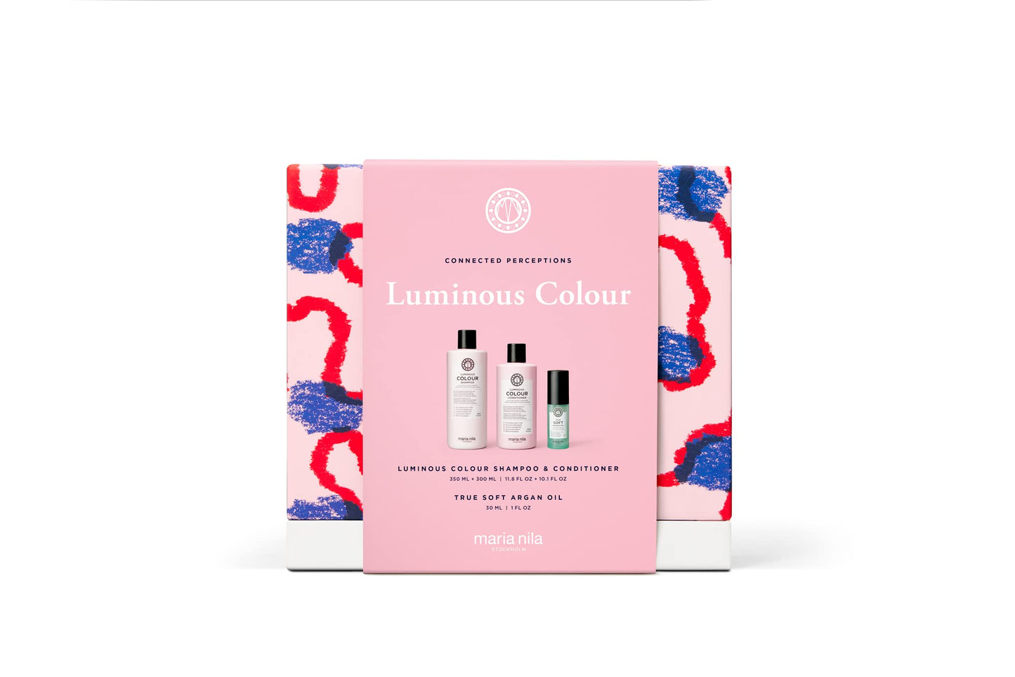 White Smoke Maria Nila Luminous Color Gift Box, Reduces Color Loss from Washing, Pomegranate Counteracts Dehydration, 100% Vegan & Sulfate/Paraben free