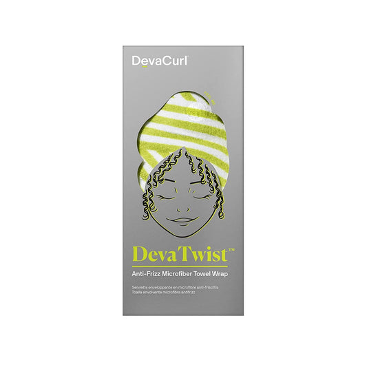 Light Slate Gray DevaCurl DevaTwist Anti-Frizz Microfiber Towel Wrap, Hands Free Design