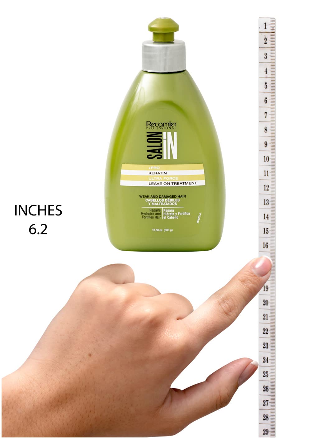 White Smoke Salon In by Recamier | Keratin Ultra Force Leave In Treatment | Repair & Frizz Control | 10.1 fl oz / 300 ml