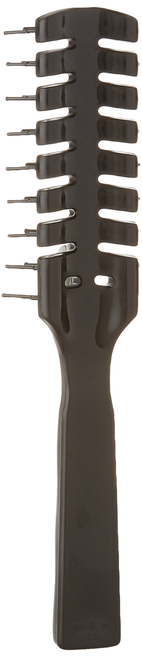White Smoke 7 Rows Vent Hair Stylist Brush Black by Scalpmaster