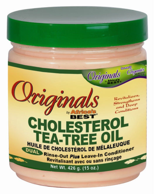 Dark Green Africa's Best Originals Cholestrol Teatree 15 Ounce Jar (Pack of 2)