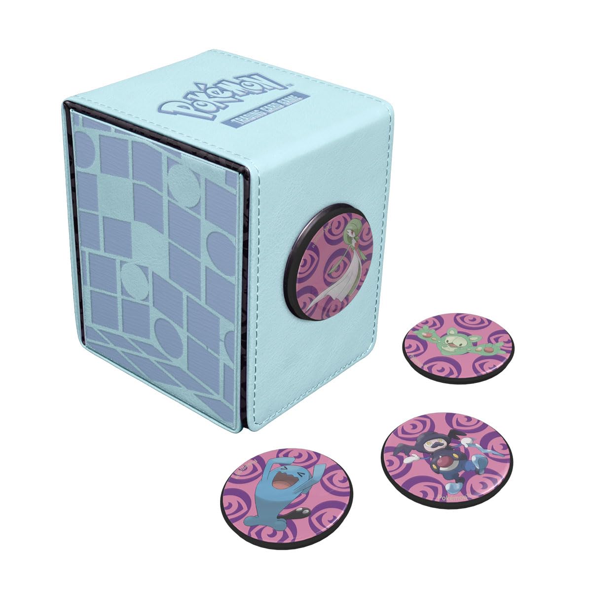 White Smoke Ultra Pro - Gallery Series Trick Room Alcove 4-Click Deck Box for Pokémon, High-Capacity Secure Stylish Customizable Magnetic Closure Pokémon Deck Box