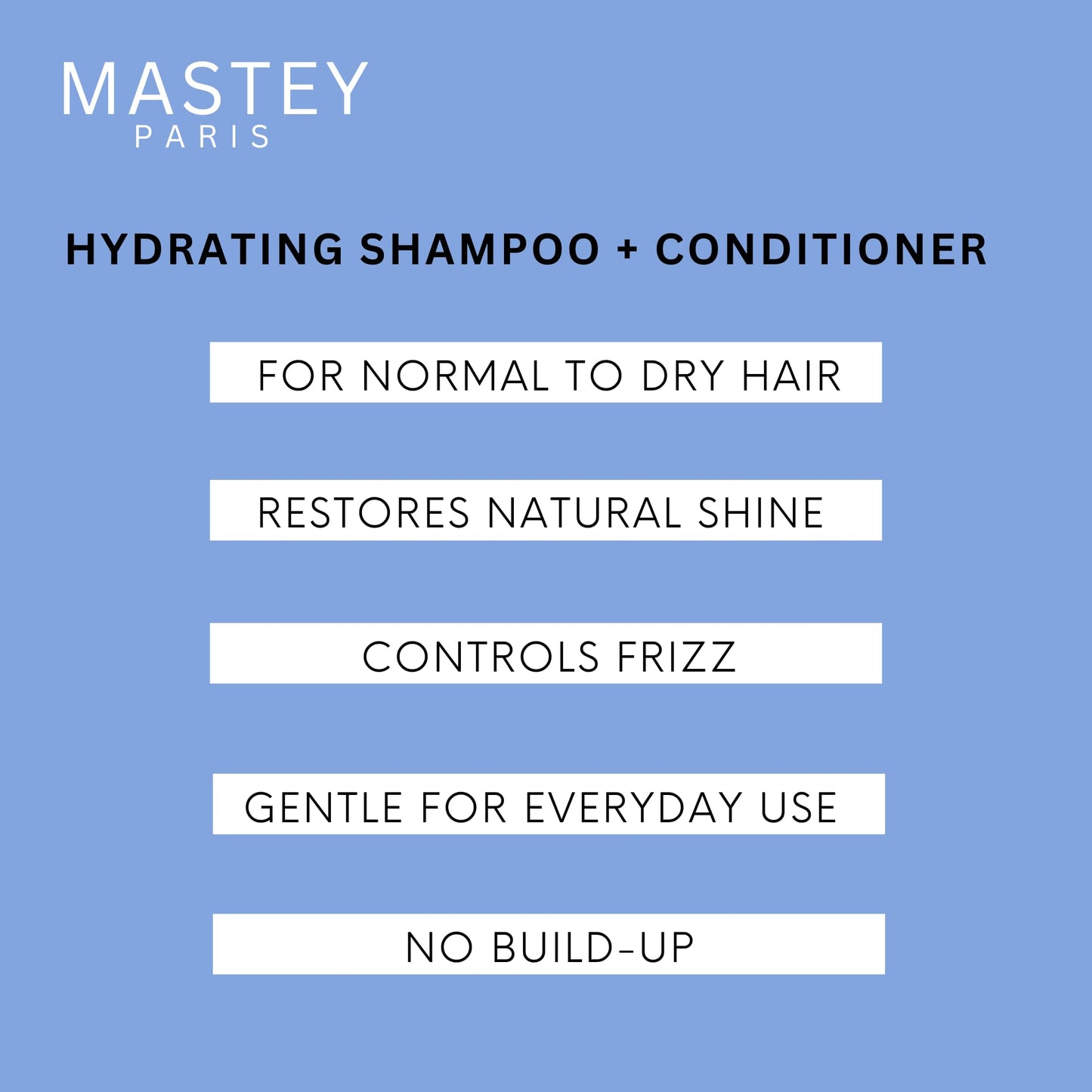 Mastey Paris Classic Professional Hair Care - Traite Shampoo 32 oz + Frehair Conditioner 32 oz Duo Set, Sulfate Free, Lipid & Amino Acid Fortified, (Pack of 2)
