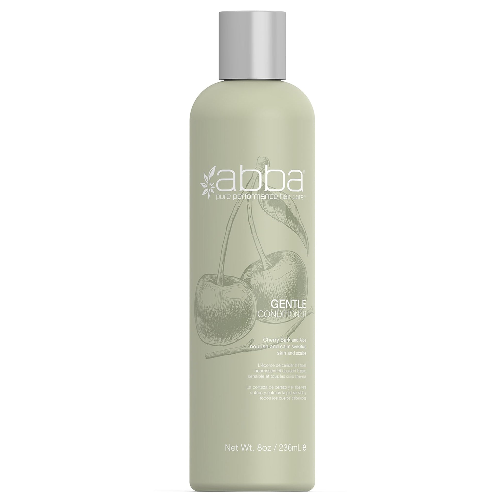 Dark Gray ABBA Gentle Conditioner, Cherry Bark, 8 Fl Oz