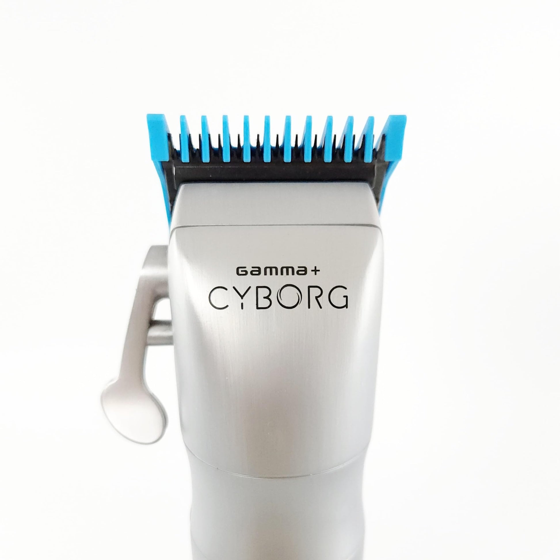 White Smoke GAMMA+ Professional Dub Magnetic Hair Clipper Guards from 1/16 to 3/4 (Cyan Blue 4-PK)