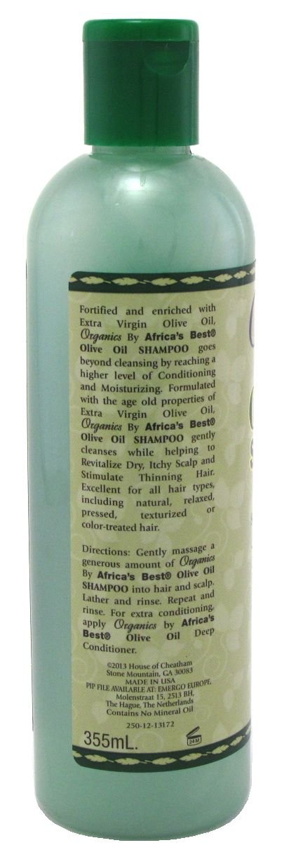 Dim Gray Africas Best Shampoo Orig Olive Oil 12 Ounce (354ml) (3 Pack)