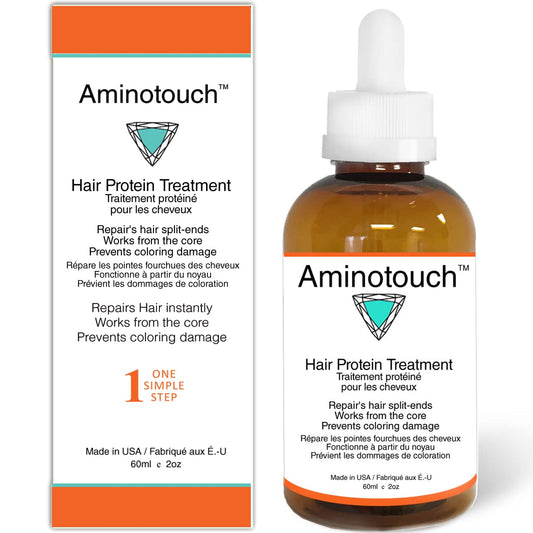 White Smoke Aminotouch Natural Pure Protein Treatment - Collagen and Keratin Rescue Shot for Long Hair Growth, Damage Repair, Split Ends Prevention, and Hair Strengthening