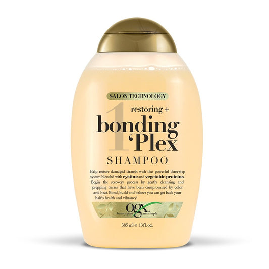 White Smoke OGX Restoring + Bonding Plex Salon Technology Shampoo, 13 Ounce, 385 Fl oz