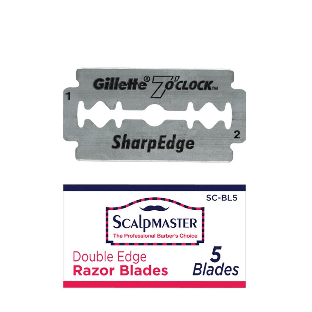 White Smoke SCALPMASTER Barber Salon Straight Edge Grooming Shaving Razor Blade SR-SC1200