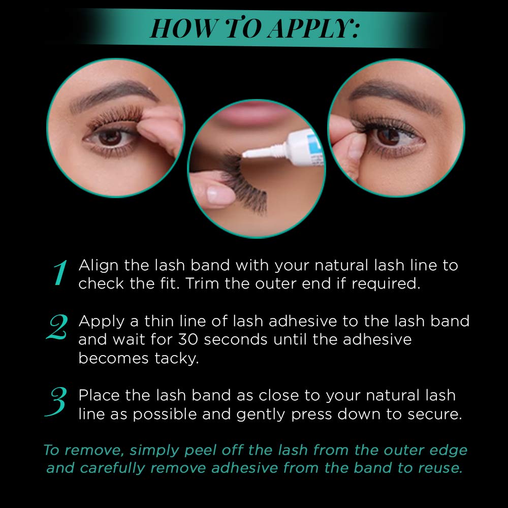 Black Ardell Natural Lashes False Eyelashes Lacies Black (4 Pack)