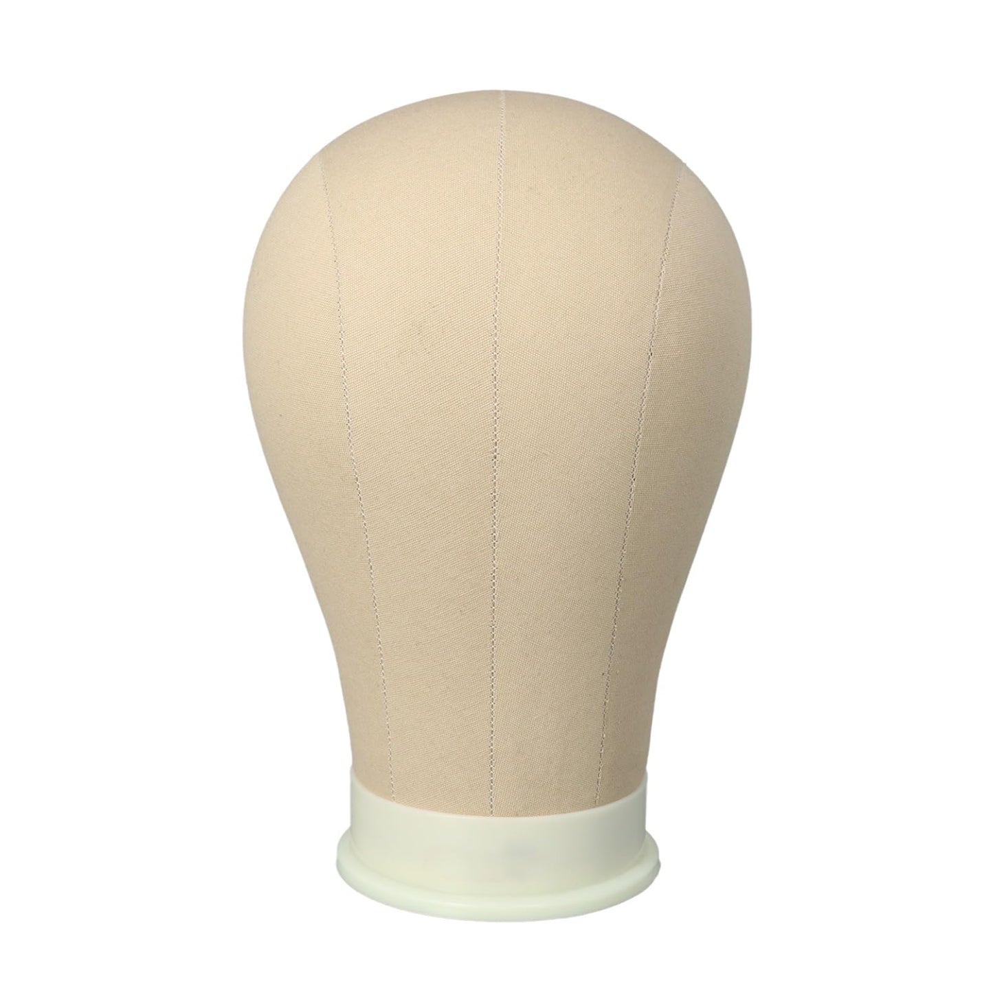 White Smoke Mannequin Head for Wigs Canvas Block Head Wig Head with Mount Hole for Wig Making,Weave Hair Braiding Stand Hat Display Stand,Hairstyle Doll Head Durable Easy to Put Pins In & Out (Light Brown,21")