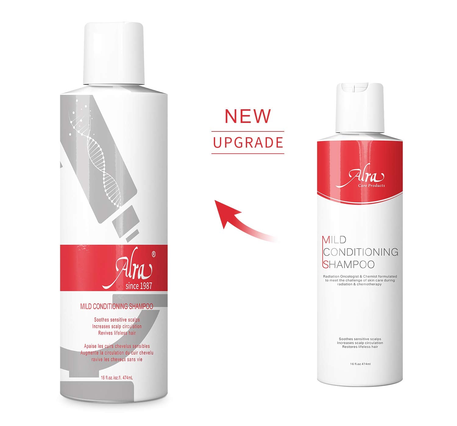 White Smoke Alra - Mild Conditioning Shampoo - Gentle Cleanser and Conditioner for Cancer Patients During and After Radiation and Chemotherapy - Improves Fragile Hair - Promotes Growth (16oz NEW)