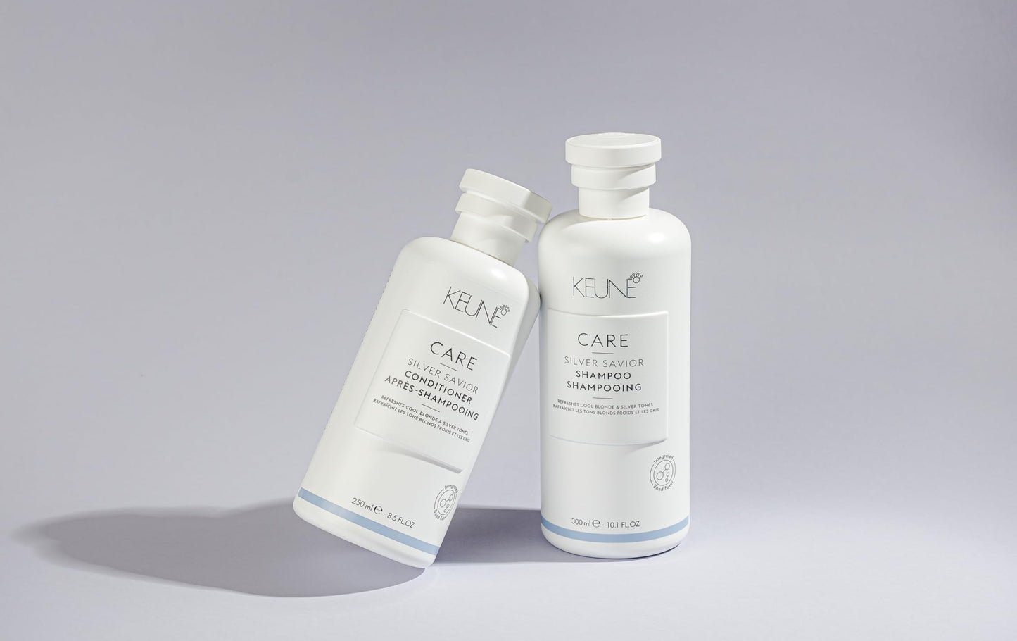 Gray KEUNE Care Silver Savior Shampoo, Toning & Brightening Cleanser for Blonde & Grey Hair, 10.1 Fl Oz