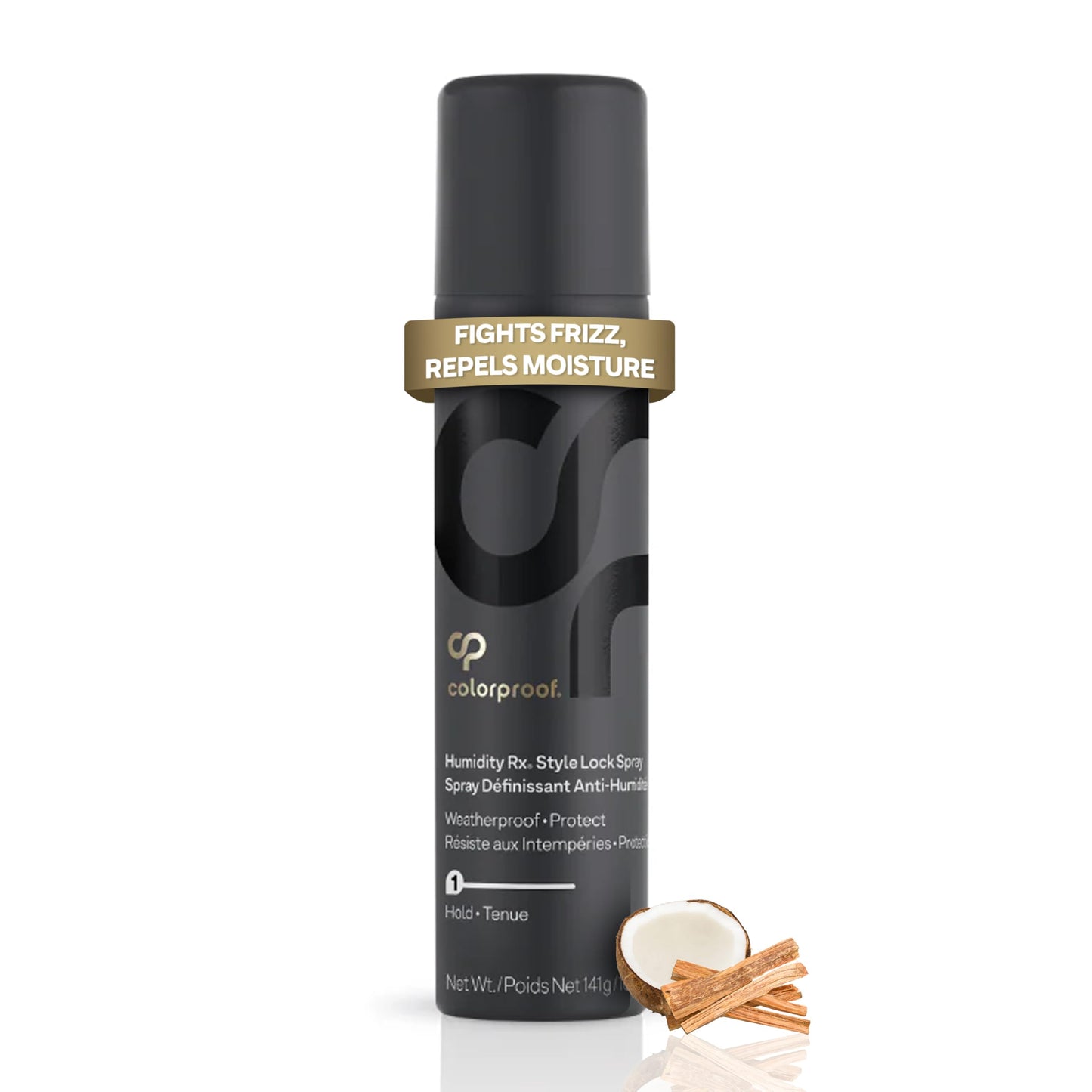 White Smoke Colorproof Humidity Rx Style Lock Hair Spray 5 Fl. Oz. Sulfate Free Hairspray with Coconut Wood Scent