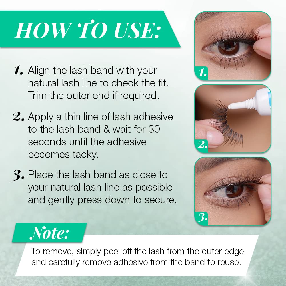 White Smoke Ardell False Eyelashes, Natural 110, 5 pair + bonus pair Multipack for Eye-Lifting Effect