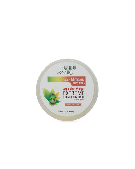 White Smoke Hawaiian Silky Hawaiian silky 14-in-1 miracles extreme edge control 2.4 ounce, White, 2.4 Ounce