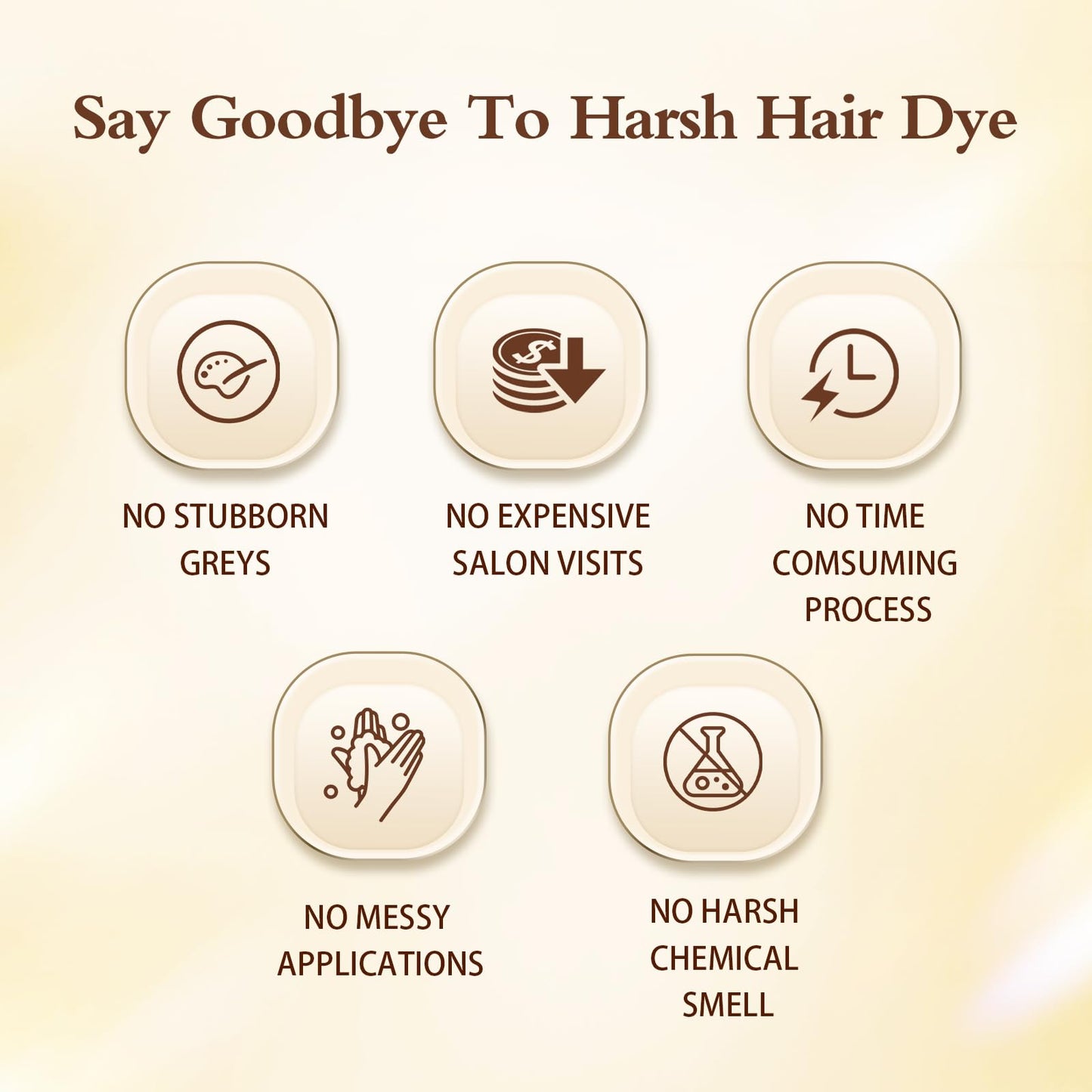 Seashell Black Hair Color Shampoo for 100% Gray Hair Coverage, 3 in 1 Black Hair Dye Shampoo for Women Men with Argan Oil Nourishing Scalp and Hair