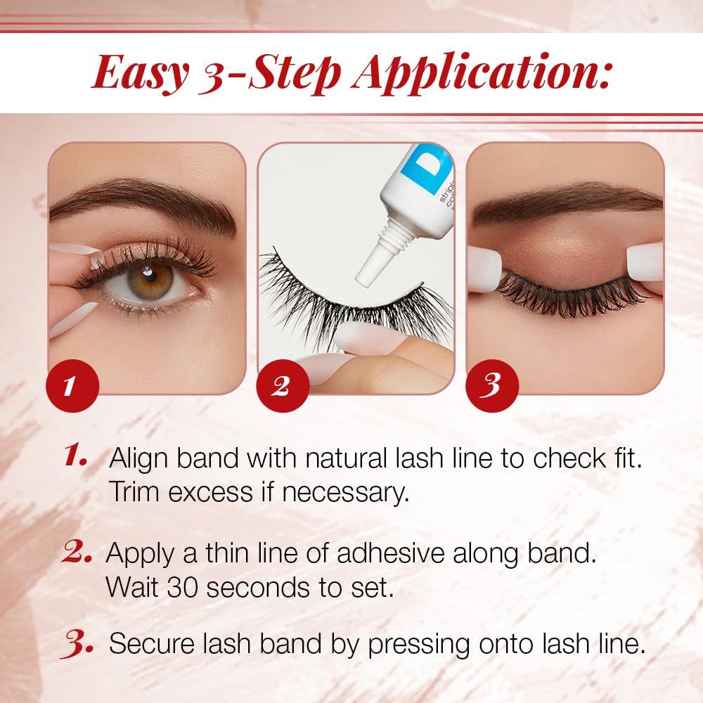 White Smoke Ardell Naked Strip Lashes 421 – Natural-Looking, Long-Lasting False Eyelashes with Invisiband for Seamless Blend, 4 Pairs, 1-Pack