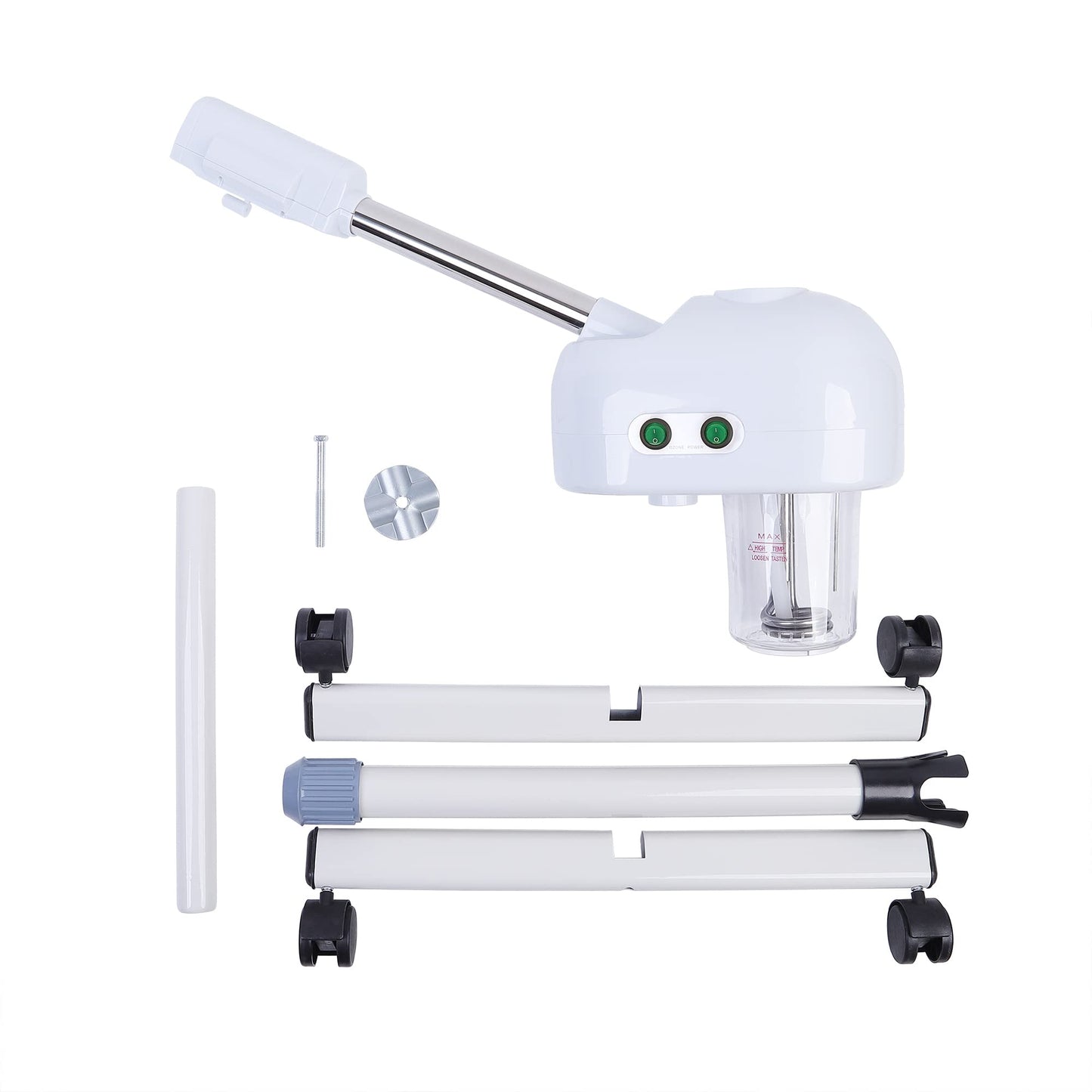 White Smoke Facial Steamer, Professional Face Steamer for Facial Deep Cleaning, Hot Mist Steam Esthetician Machine for Personal Home Beauty Salon Spa Skin Care