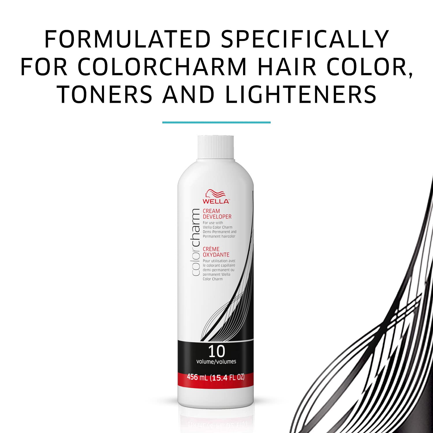 White Smoke WELLA colorcharm Demi Permanent Hair Color, Adds Gloss & Color Richness, Gray Coverage, 8N Light Neutral Blonde + 10 Vol. Developer