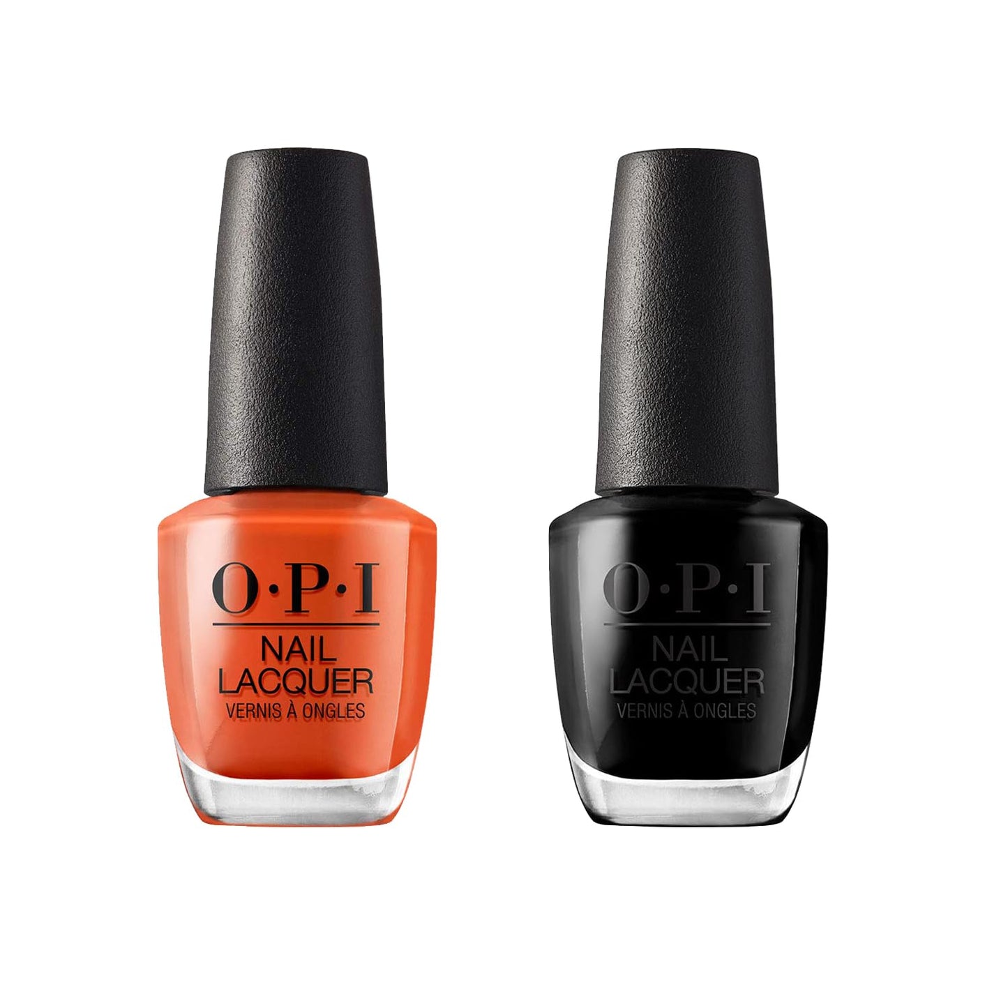 White Smoke Bundle of OPI Nail Lacquer, Suzi Needs A Loch-Smith + OPI Nail Lacquer, Black Onyx, Cincinnati, 0.5 fl oz