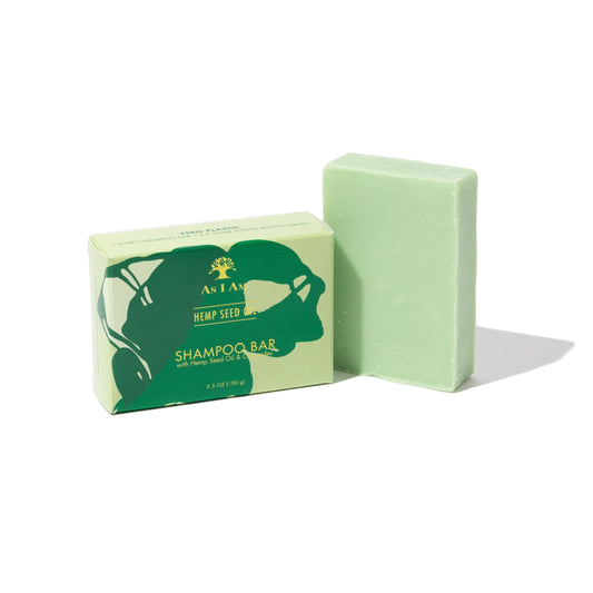 White Smoke As I Am Hemp Seed Oil Shampoo Bar - 3.5 ounce - with Ceramides, Calendula, Betaine, & Safflower - Made in USA