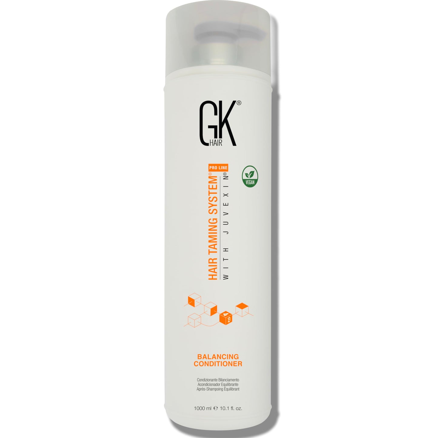 Light Gray GK HAIR Global Keratin Balancing Conditioner (33.8 Fl Oz/1000ml) For Oily & Color Treated Hair Daily Use After Shampoo Conditioning Deep Cleanser & Impurities Remover Restores pH Levels