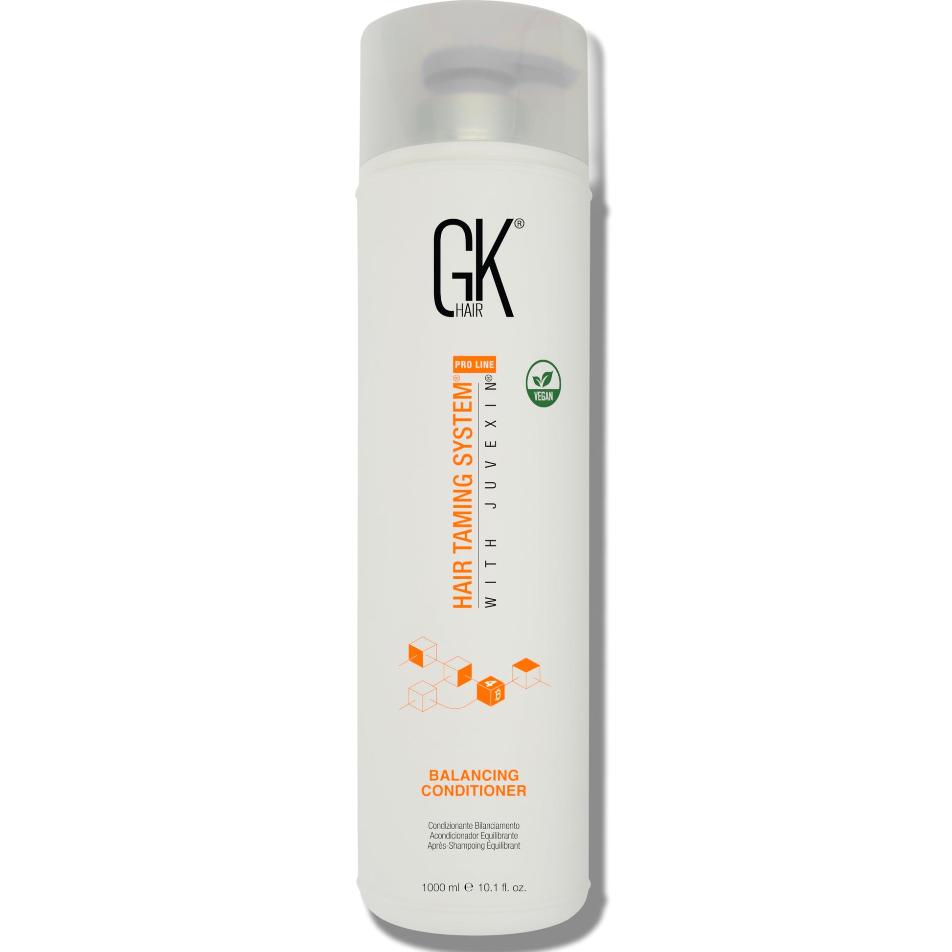 Light Gray GK HAIR Global Keratin Balancing Conditioner (33.8 Fl Oz/1000ml) For Oily & Color Treated Hair Daily Use After Shampoo Conditioning Deep Cleanser & Impurities Remover Restores pH Levels