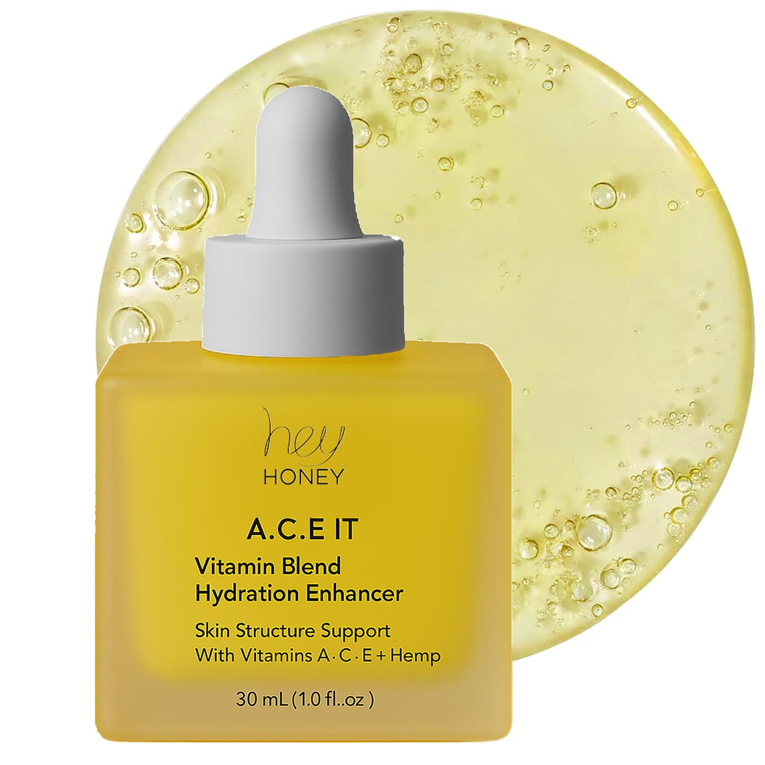 White Smoke Hey Honey Vitamin C A E Serum Anti Aging Wrinkles Dark Spots Brightening Glow Clean Beauty 1 Oz