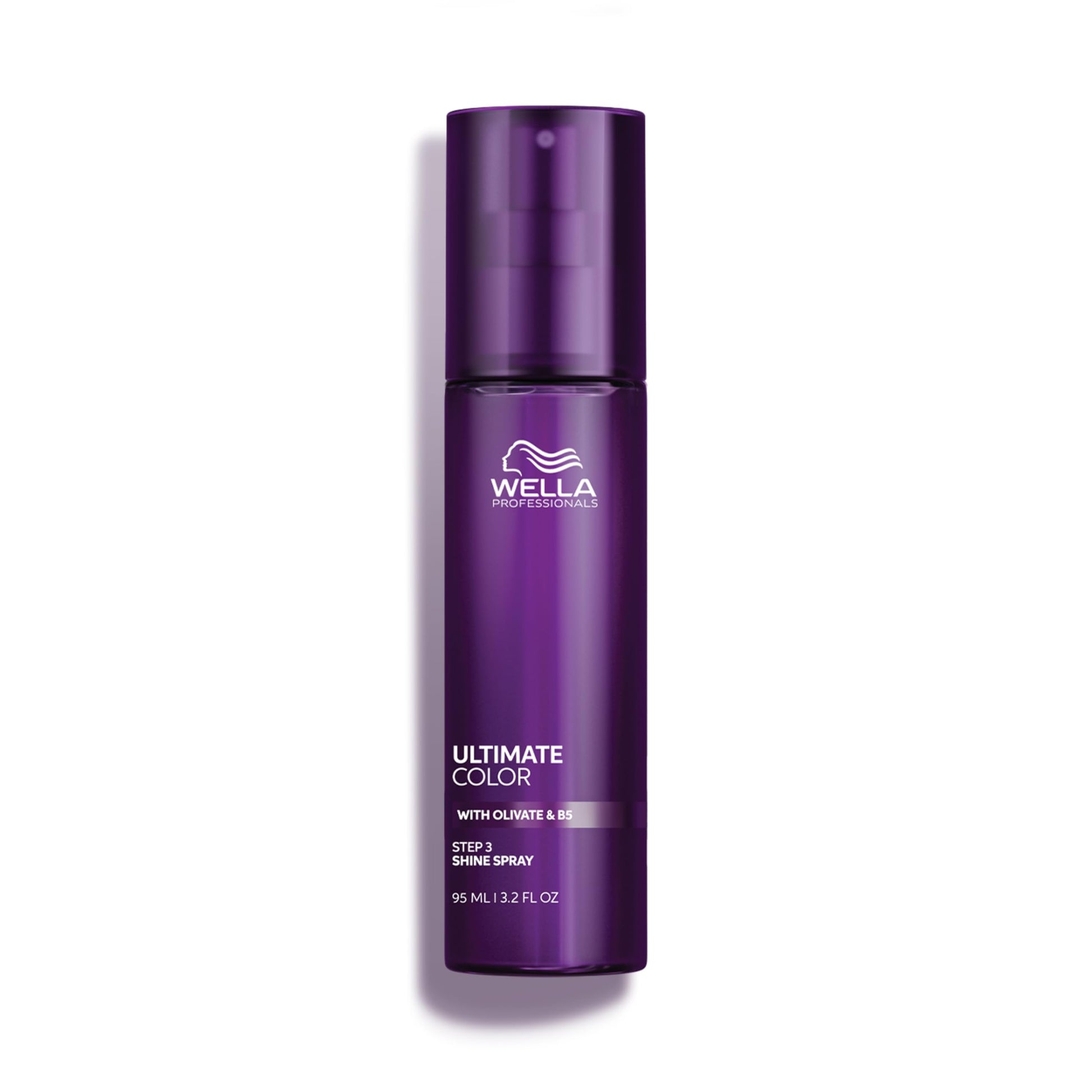 Dark Slate Gray Wella Professionals Ultimate Color Shine Spray | Shine and Lasting Smoothness | For All Color-Treated Hair | 3.2 Fl Oz | 95ml