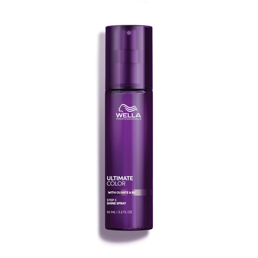 Dark Slate Gray Wella Professionals Ultimate Color Shine Spray | Shine and Lasting Smoothness | For All Color-Treated Hair | 3.2 Fl Oz | 95ml