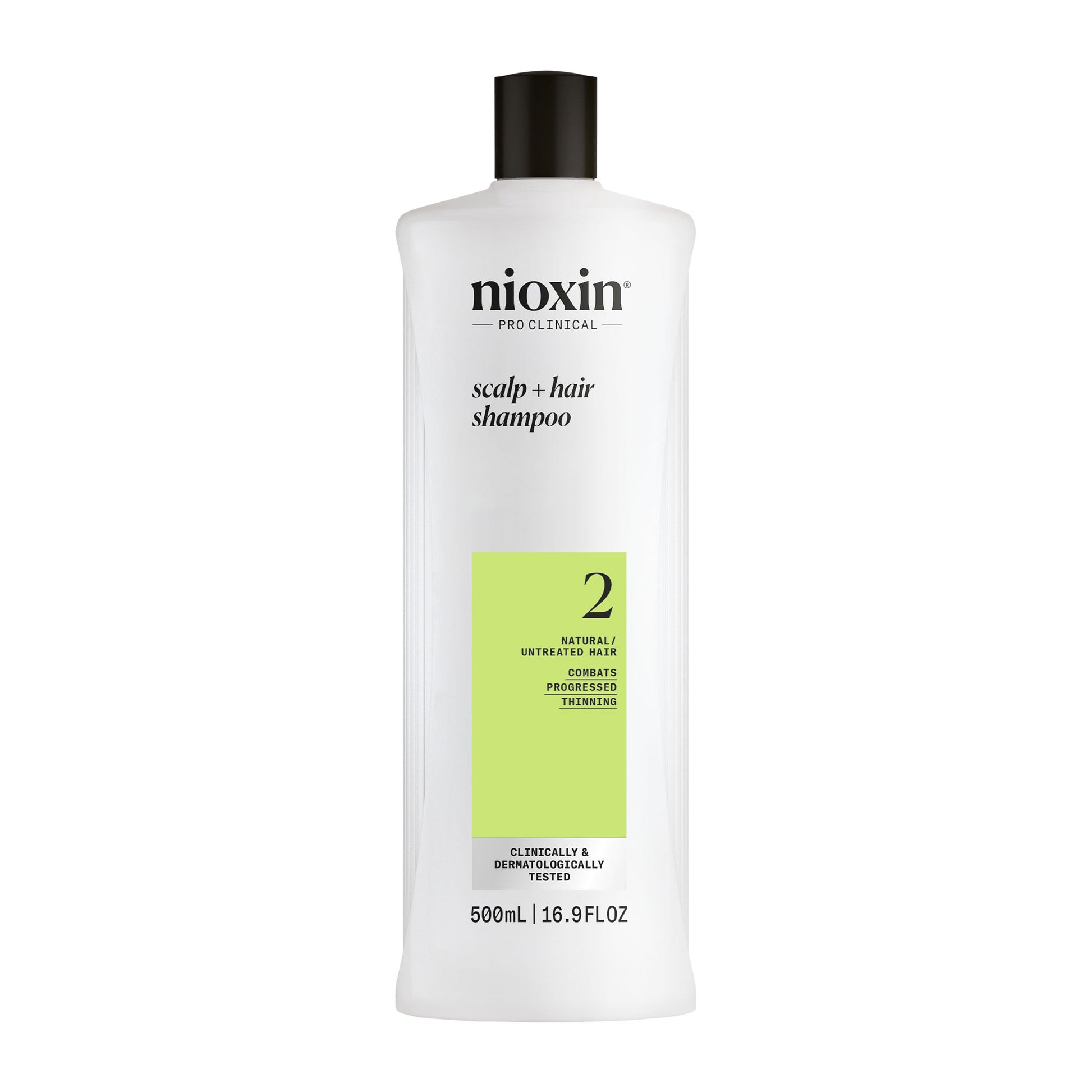 Lavender Nioxin Scalp + Hair Thickening System 2 Shampoo | For Natural or Untreated Hair with Progressed Thinning | With Niacinamide and Biotin | 16.9 Fl oz.