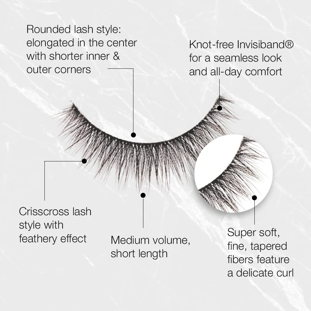 Lavender Ardell Faux Mink Lashes 815, Ultra-Soft, Natural Look False Eyelashes, Reusable Strip Lashes, 4 Pairs, 1 Pack