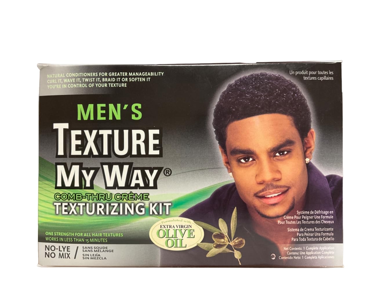 Dark Slate Gray Africas Best Organic Texture My Way Kit For Men (Pack of 2)