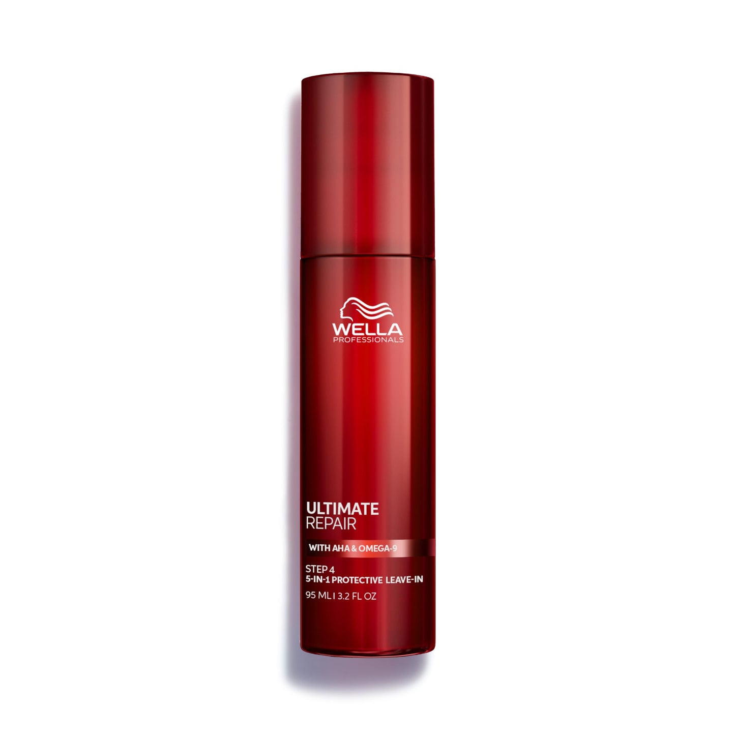 Dark Red Wella Professionals ULTIMATE REPAIR 5-in-1 Protective Leave-In Treatment for Damaged Hair | Repairs, Smoothens Frizz, UV & Heat Protectant | For All Hair Types | 3.2 Fl Oz