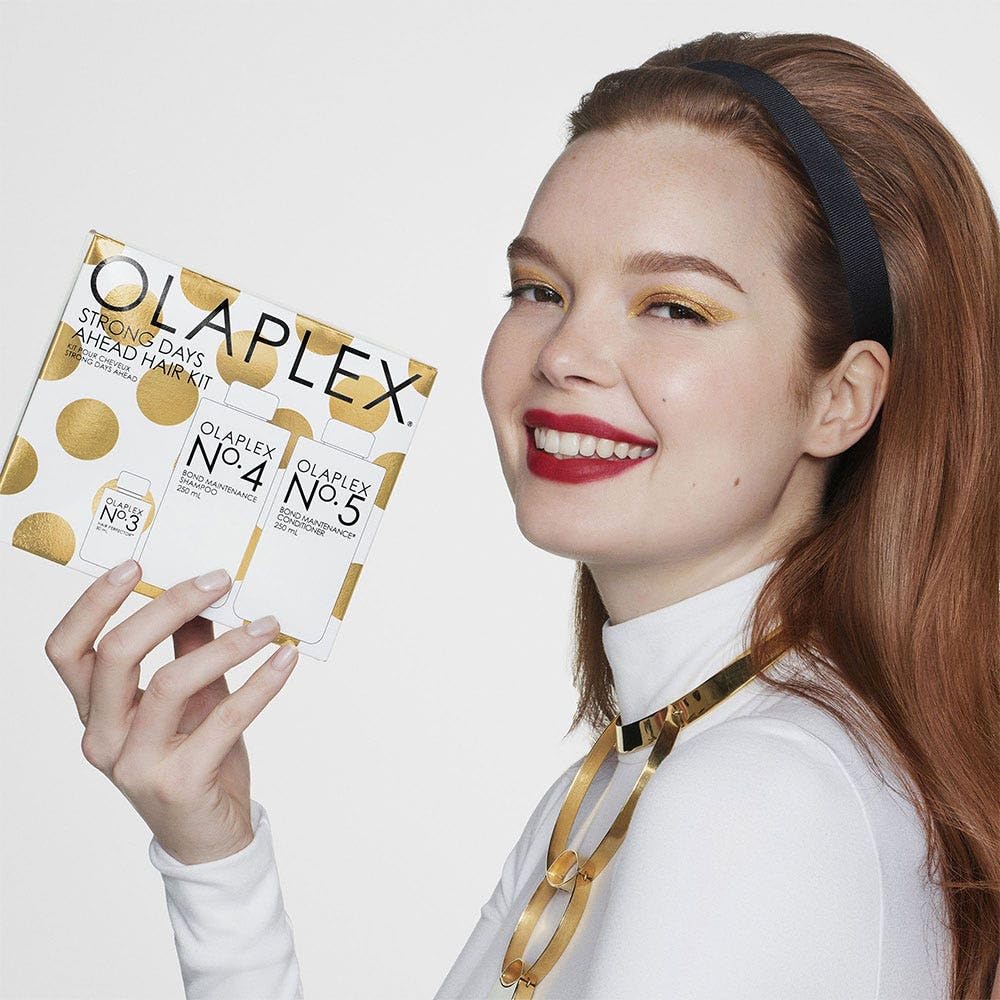 Lavender Olaplex Strong Days Ahead Haircare Kit No. 3, 4, 5, Hydrates, Softens and Strengthens, Results in Visibly Healthy Hair, For All Hair Types and Textures