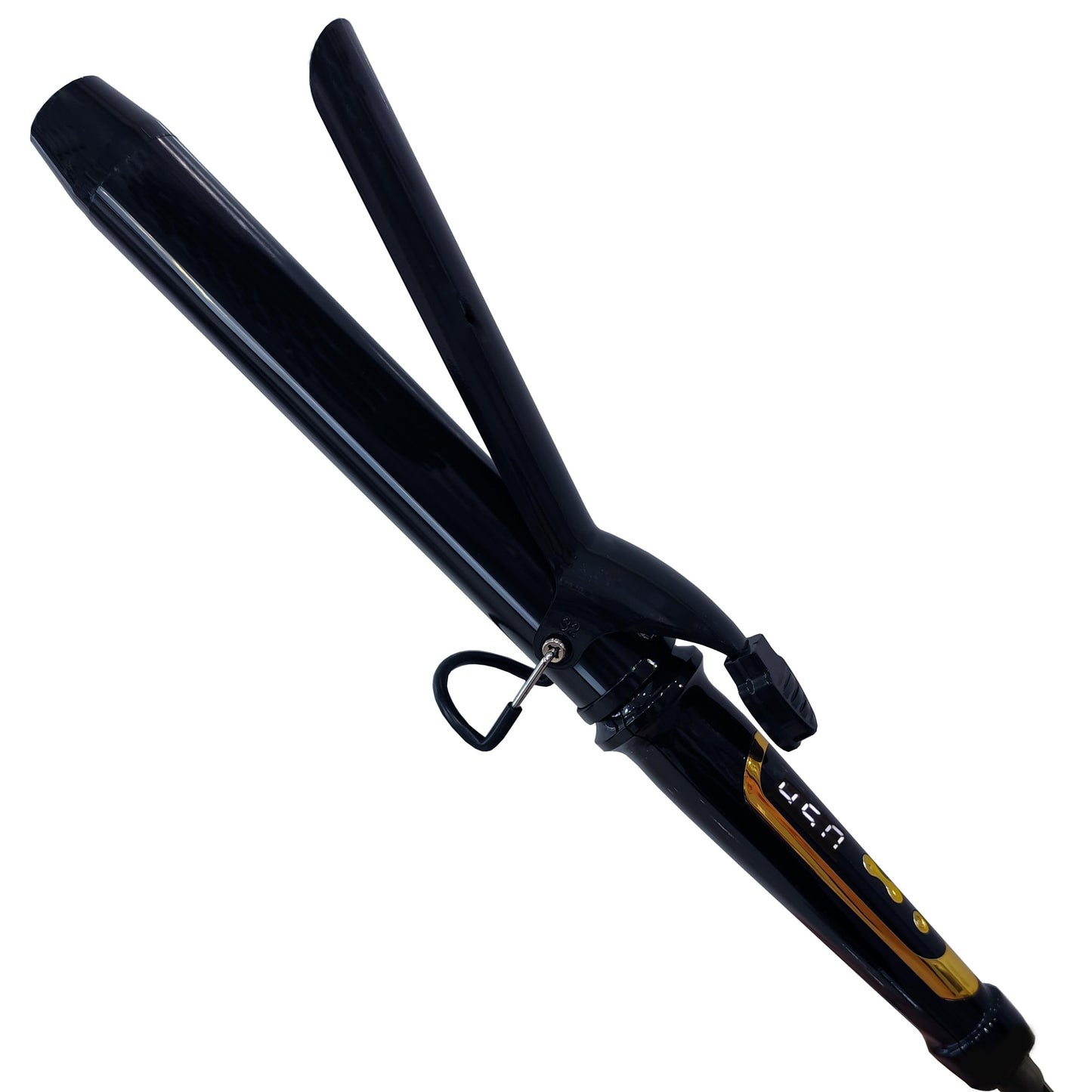 White Smoke abp 1.25 Inch Curling Iron Extra Long Barrel with Ceramic Coating for Long/Medium Hair,1 1/4 INCH LCD Display Instant Heat up to 450°F with clamp,Hair Style Tool Girls & Women