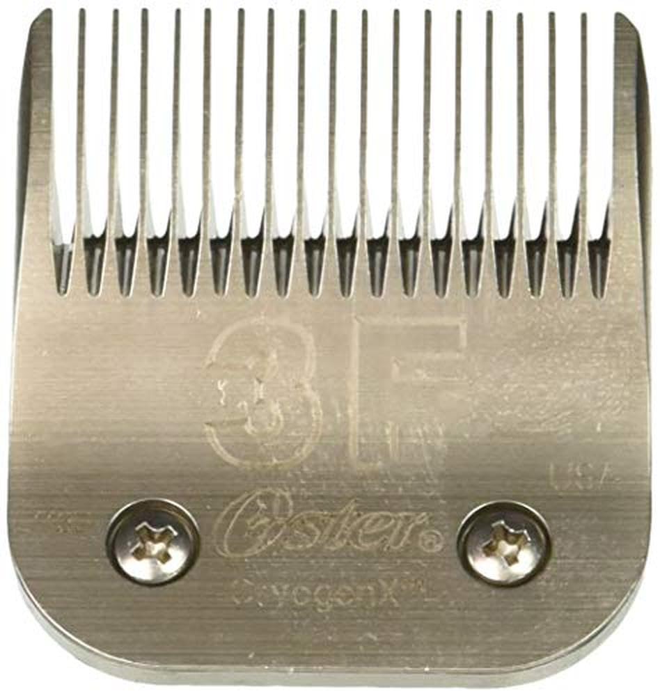 White Smoke Oster Professional Pet & Dog Grooming Blades - Size 3F Cryogen-X Clipper - Compatable with all Oster Detachable Blade Clippers - Long-lasting, High-Carbon Steel & Ultra-Sharp