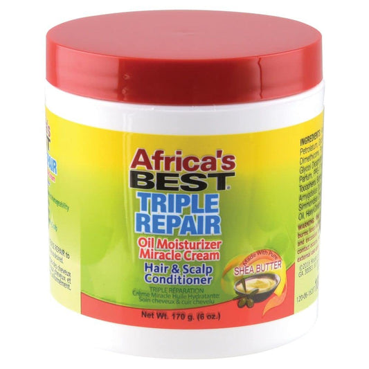 White Smoke Africa's Best Triple Repair Oil Moisturizer Hair and Scalp Conditioner, 6 Ounce