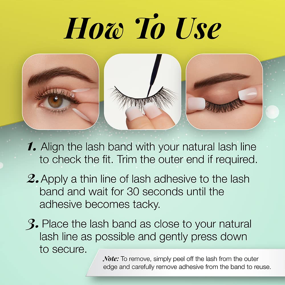 Light Gray Ardell Active Lashes Speedy - Long-Lasting False Eyelashes, Sweat-Resistant, Natural Look for Active Wear