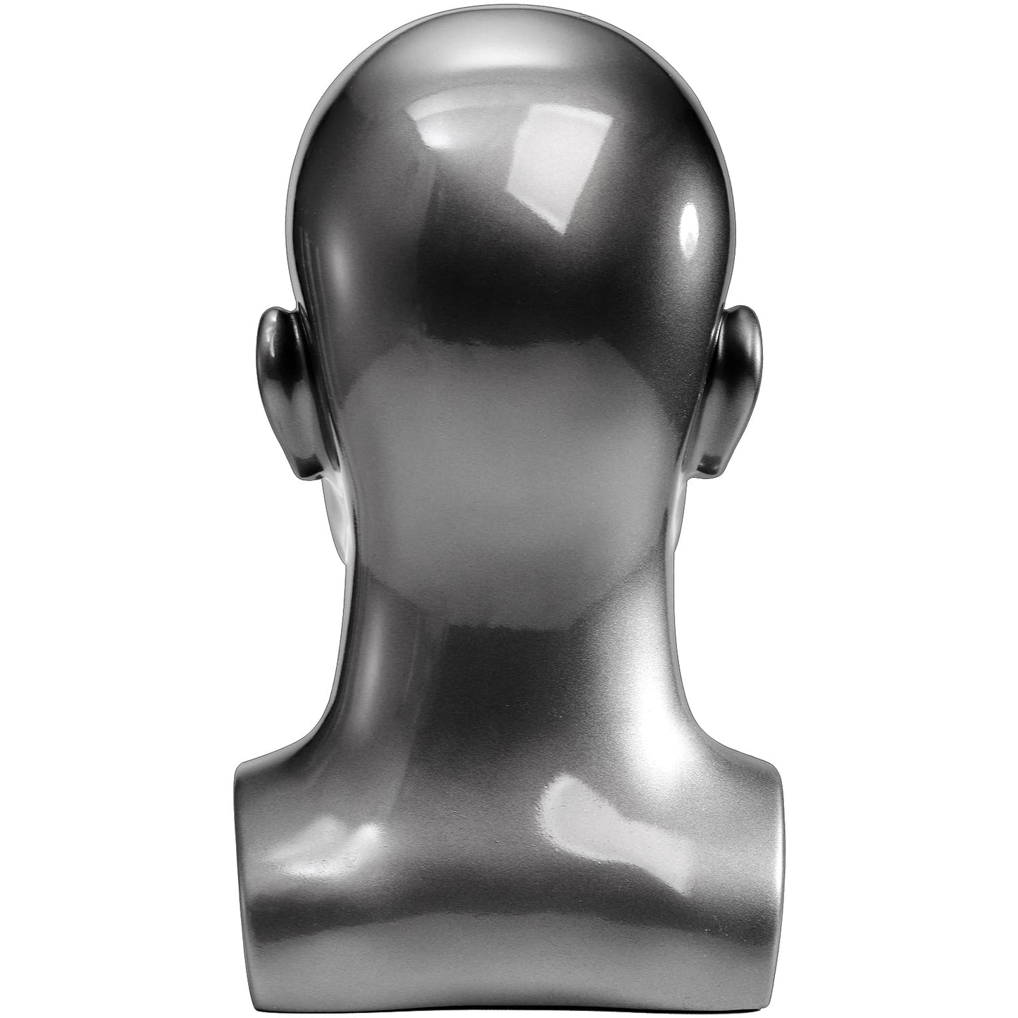 White Smoke Peohud Male Mannequin Head, Professional Manikin Head, Bald Training Head for Display Wigs, Hats, Sunglasses, Headphone