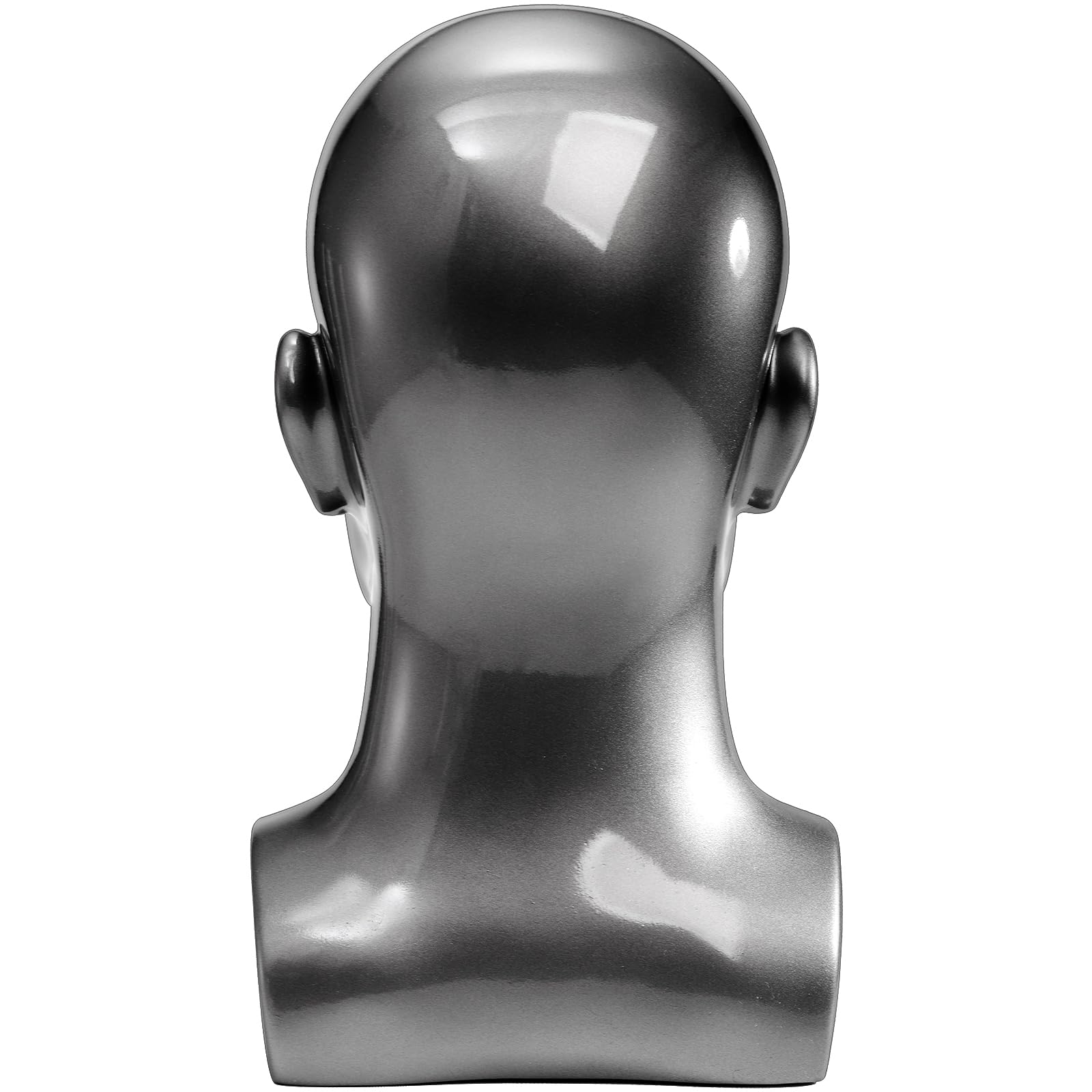 White Smoke Peohud Male Mannequin Head, Professional Manikin Head, Bald Training Head for Display Wigs, Hats, Sunglasses, Headphone
