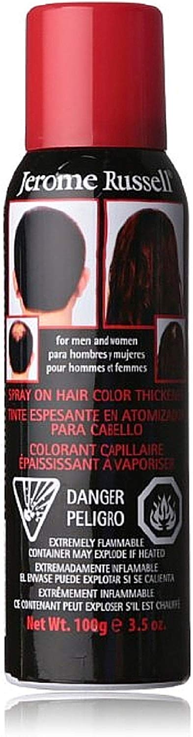 White Smoke Jerome Russell Hair Color Thickener for Thinning Hair, Black 3.5 oz (Pack of 9)