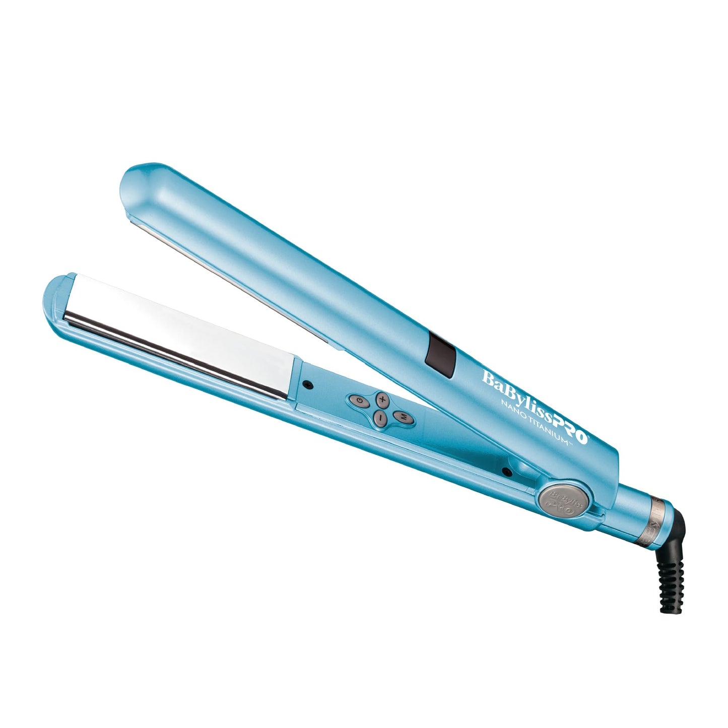 White Smoke BaBylissPRO Nano Titanium Hair Straightener, 1" /25mm Flat Iron Digital Hair Straightener Iron for Professional Salon Results and All Hair Types